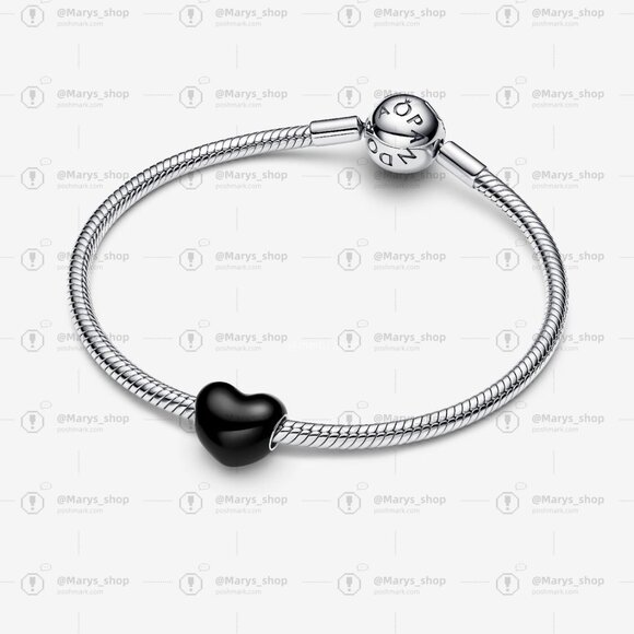 Pandora Black Heart Charm - Picture 3 of 5